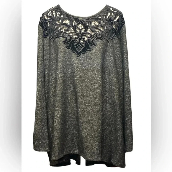 Democracy gray lightweight sweater size 2X - Picture 1 of 8
